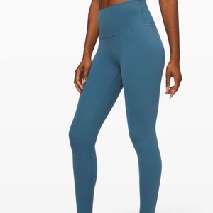 lululemon align pant 28” petrol blue